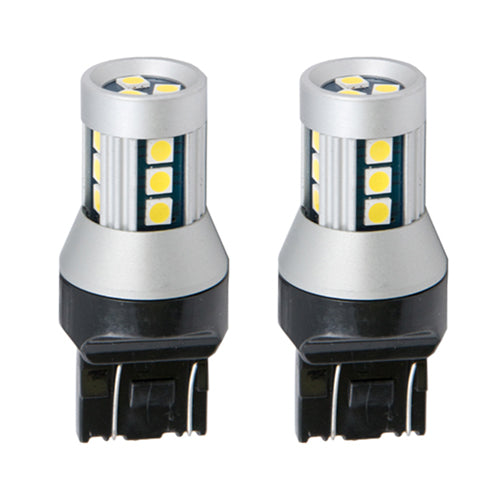 W21/5W T20 7443 LED Bulbs SMD 12/24V 6000K (Pair) - CarSense