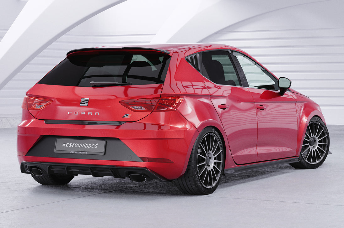 Loading Sill Protector for Seat Leon Mk3 (5F) 5-Door 2012-2020, Gloss Black