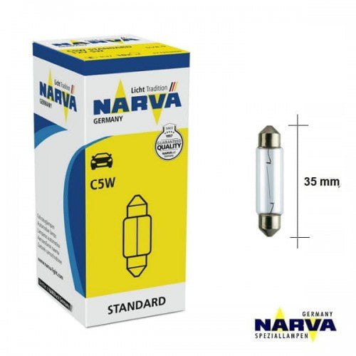 Lâmpada tubular C5W SV8.5 35 mm 12V 5W - Narva