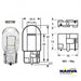W21W T20 W3x16d Wedge Bulb 12V 21W - Narva