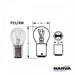 P21/4W BAZ15d Bulb 12V 21/4W (Pair) - Narva