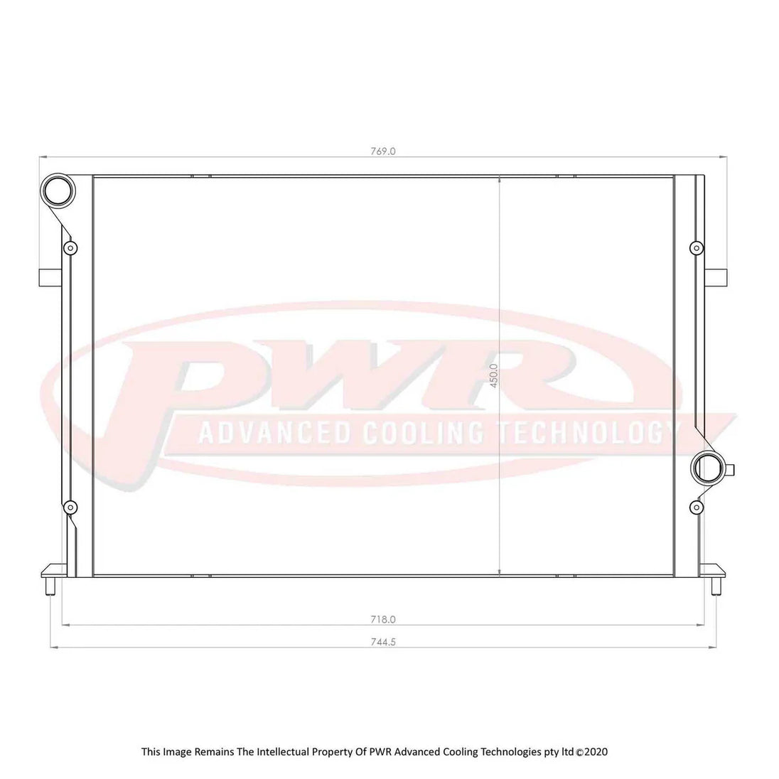 Radiator Audi RS3 8P / TT RS 8J (2011–2013) – PWR 42 mm Elite Series PWR55911