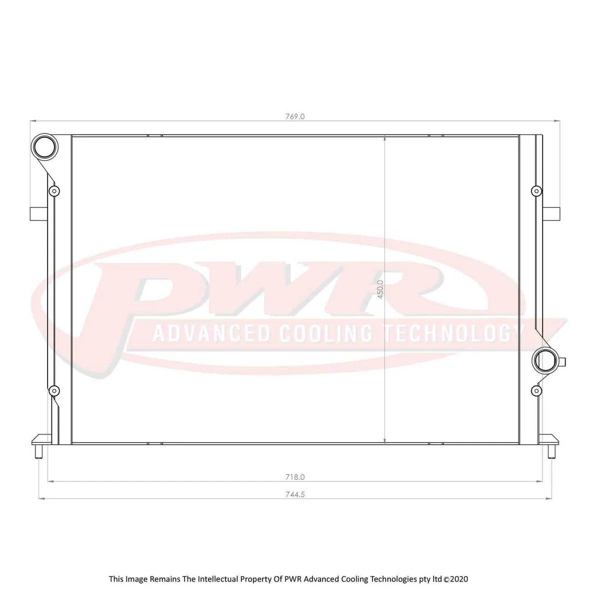 Radiator Audi RS3 8P / TT RS 8J (2011–2013) – PWR 42 mm Elite Series PWR55911