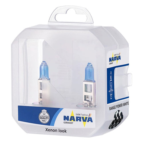H7 Range Power White Halogen Bulbs 12V 55W (Pair) - Narva