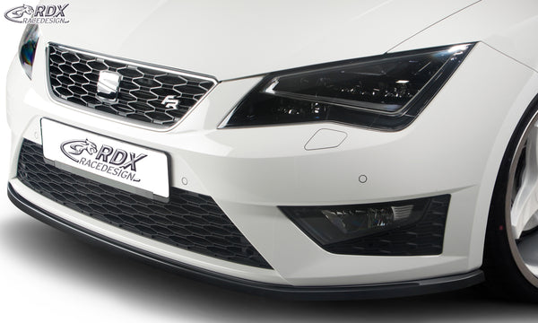 Splitter delantero para SEAT Leon 5F FR + Cupra / Leon 5F SC FR + Cupra / Leon 5F ST FR + Cupra - RDX