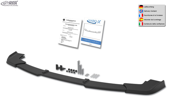 Frontspoiler VARIO-X für HYUNDAI H-1 / H300 / i800 / iLoad / iMax / JAC M2 / DODGE H100 (2007-2018) Frontlippe Splitter - RDX
