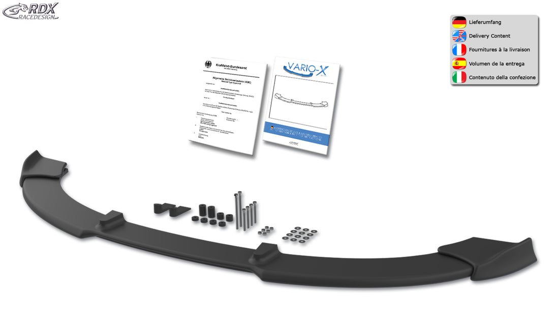 RDX VARIO-X front lip splitter for the Volvo C70 M (2006–2009) – image 4 of 4