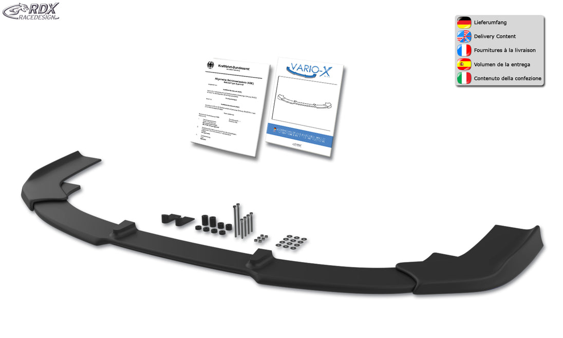 RDX VARIO-X front lip splitter for the Subaru Impreza 3 GR WRX STI – image 5 of 5