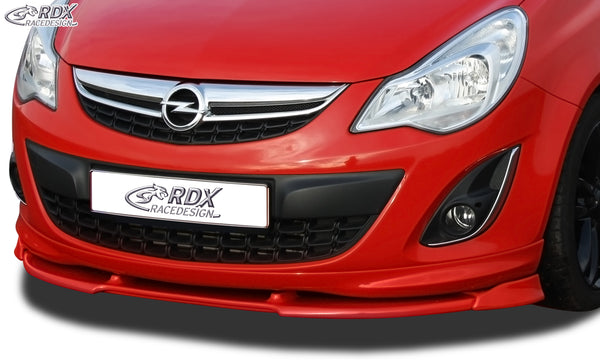 Front Spoiler VARIO-X for OPEL / VAUXHALL Corsa D Facelift OPC-Line 2010+ (Fit for OPC-Line and Cars with OPC-Line Frontlip) Front Lip Splitter - RDX