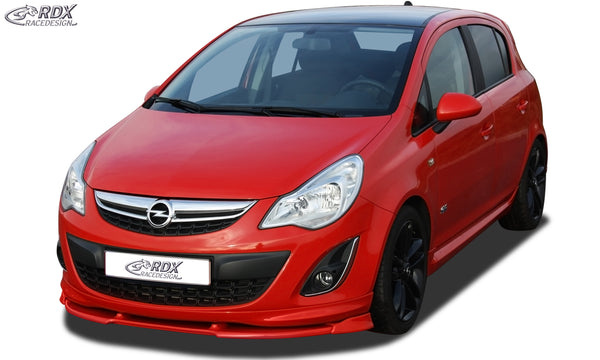 Front Spoiler VARIO-X for OPEL / VAUXHALL Corsa D Facelift OPC-Line 2010+ (Fit for OPC-Line and Cars with OPC-Line Frontlip) Front Lip Splitter - RDX