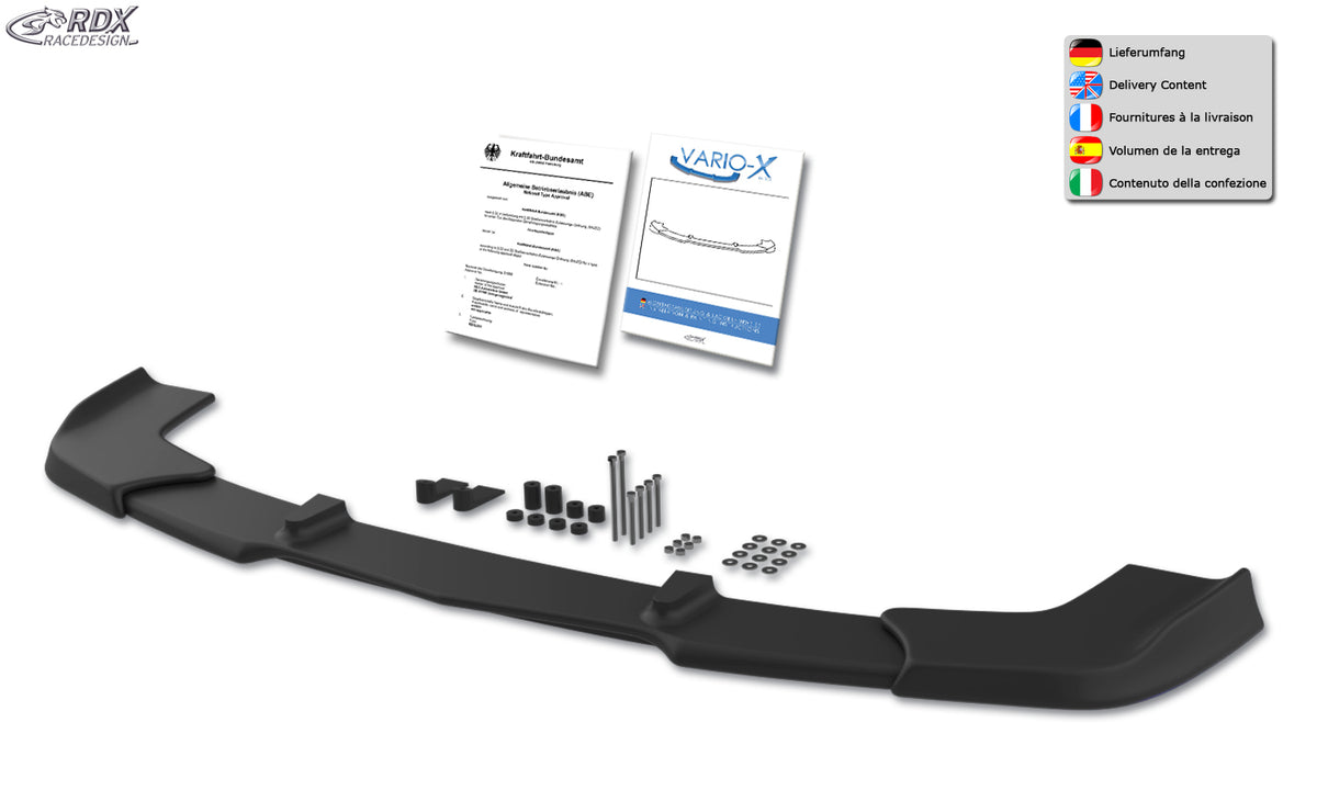 RDX VARIO-X front lip splitter for the Opel / Vauxhall Meriva A OPC – image 3 of 3