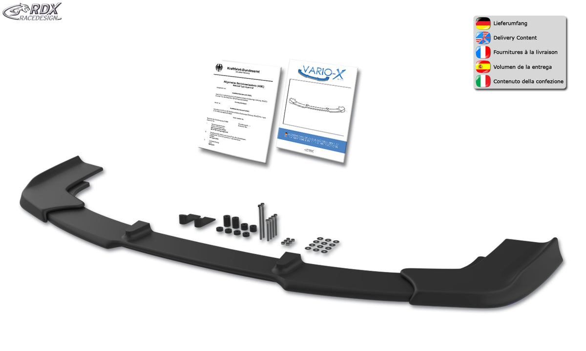 RDX VARIO-X front lip splitter for the Toyota Corolla E12 TS (2004–2007) – image 3 of 3