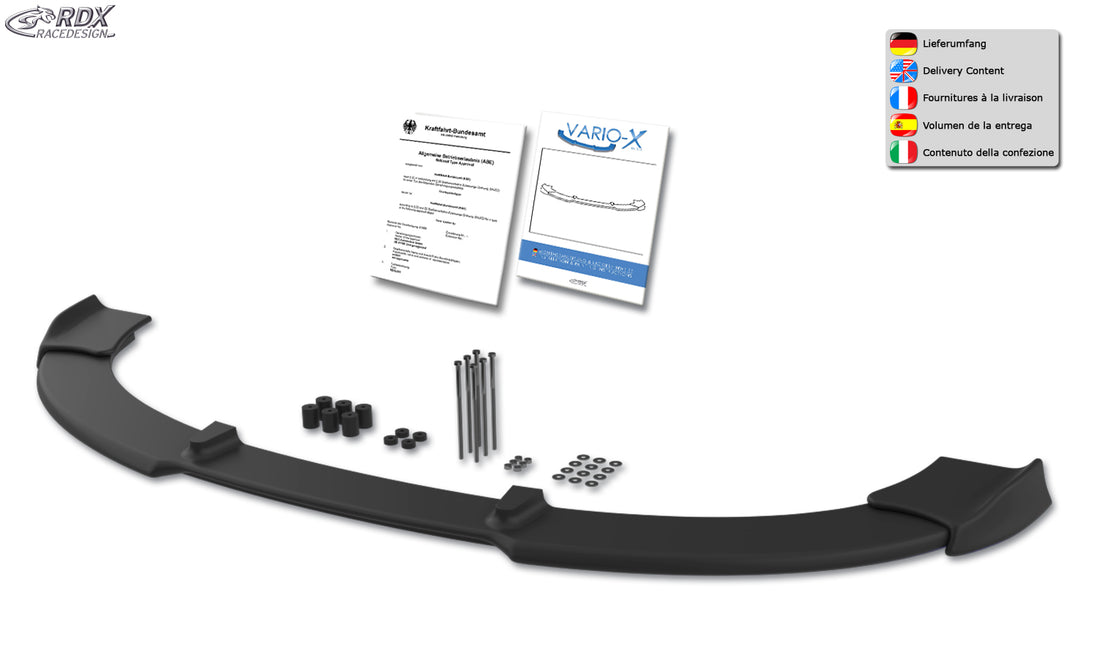 RDX VARIO-X front lip splitter for the Opel / Vauxhall Astra H GTC and TwinTop – image 5 of 5