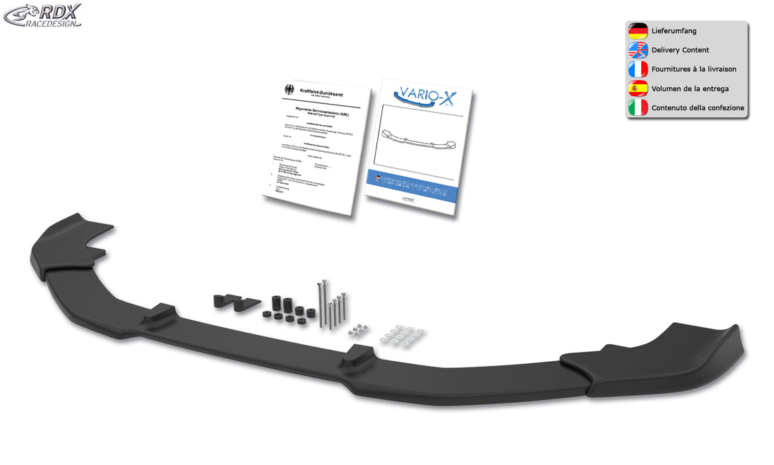 RDX VARIO-X front lip splitter for the VW Tiguan R-Line (2011+) – image 3 of 3