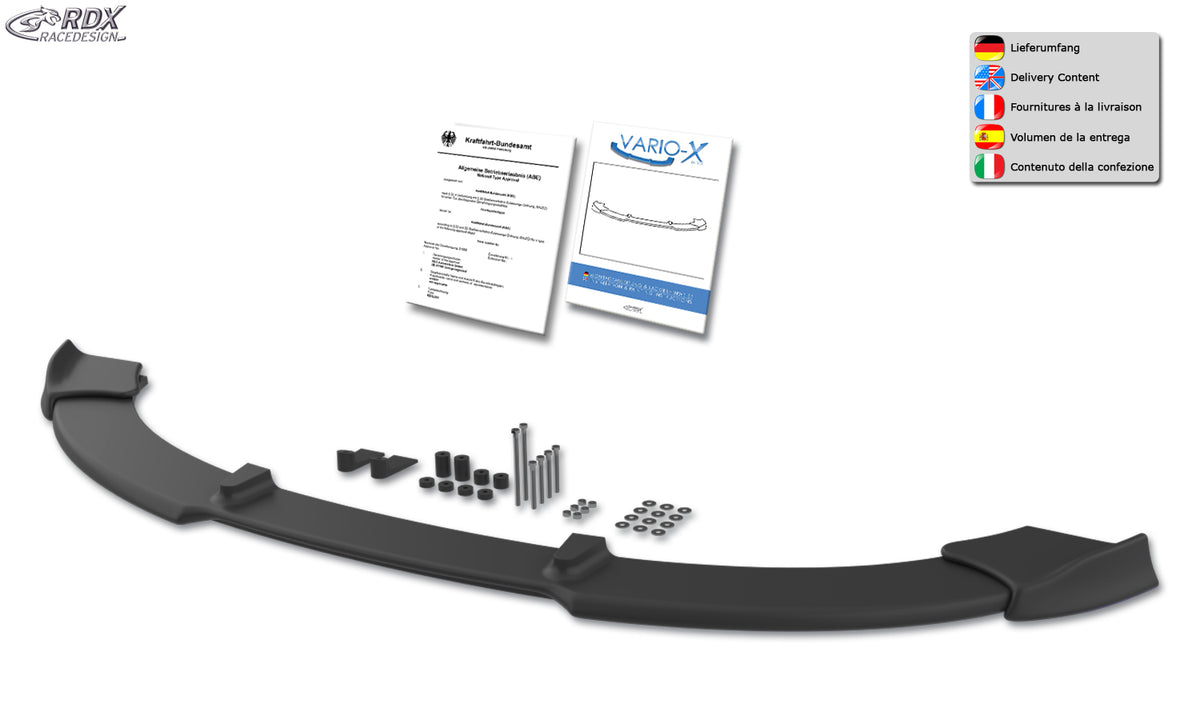 RDX VARIO-X front lip splitter for the Ford EcoSport (2014–2017) – image 3 of 3