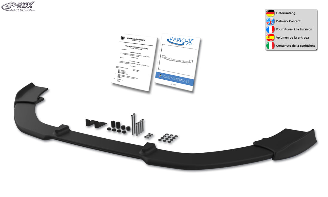 RDX VARIO-X front lip splitter for the Kia Ceed, Ceed SW and Pro Ceed GT / GT-Line JD (2015+) – image 3 of 3