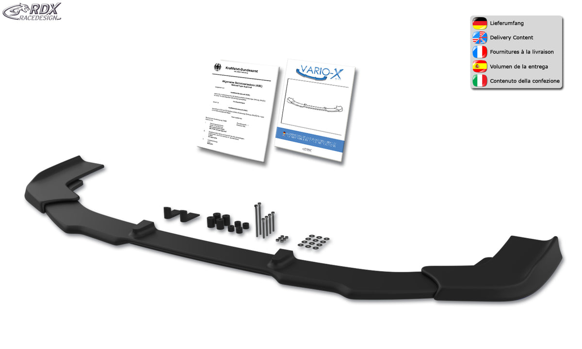 RDX VARIO-X front lip splitter for the Honda Civic (2017+) – image 3 of 3