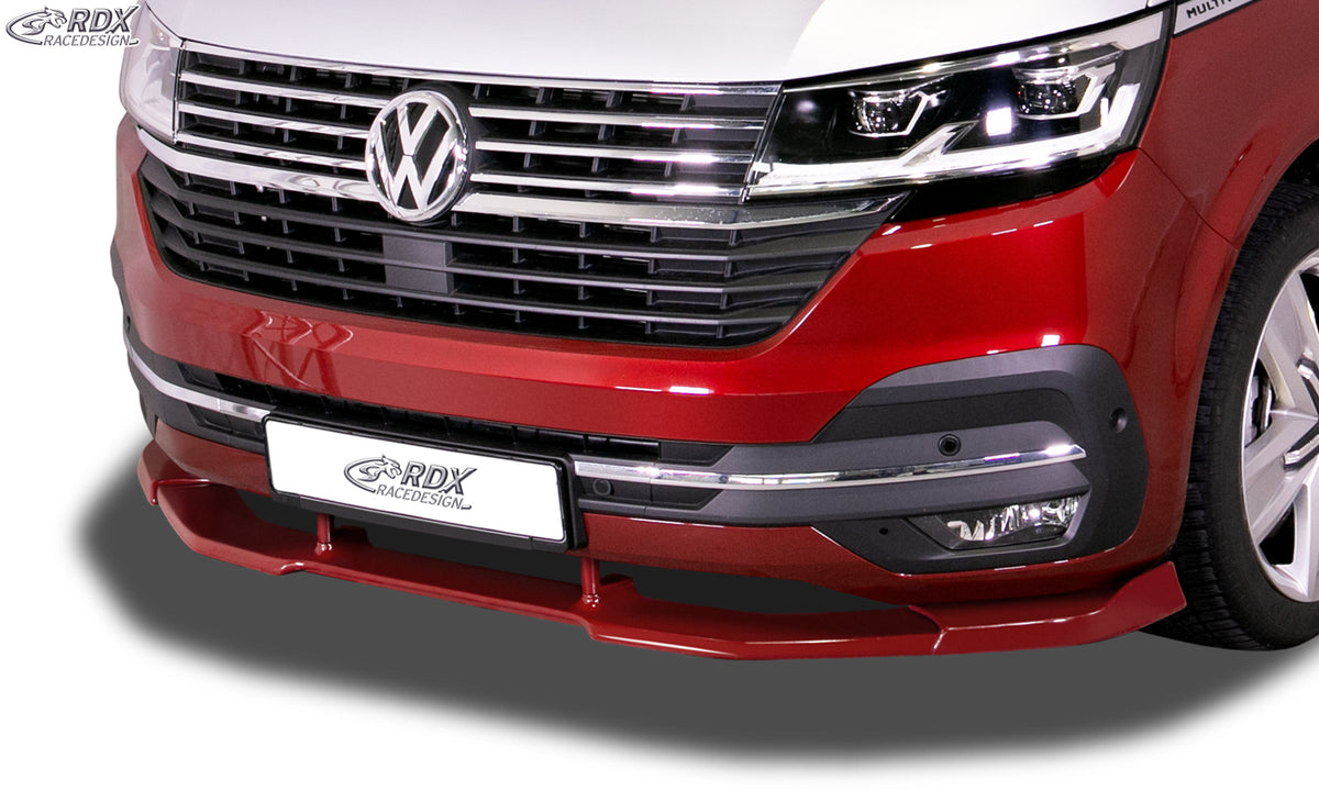 RDX VARIO-X front lip splitter for the VW T6.1 with a painted or unpainted front bumper – image 1 of 3