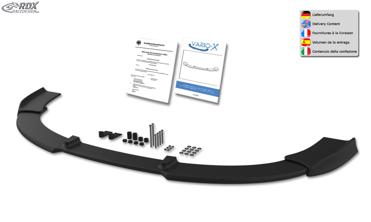 RDX VARIO-X front lip splitter for the Subaru Impreza GR (2007–2011) – image 3 of 3