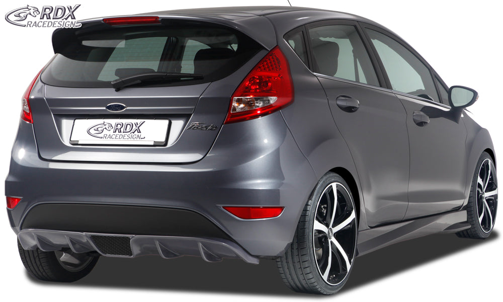 RDX rear bumper extension for the Ford Fiesta Mk7 JA8 / JR8 (2008+, incl. 2012 facelift) – image 1 of 3