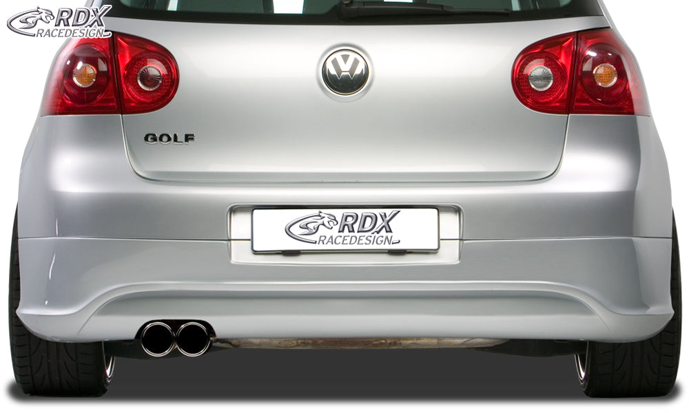 RDX R32 clean rear bumper extension for the VW Golf 5 (not Golf Plus or Variant), tailpipe cut-out left – image 1 of 2