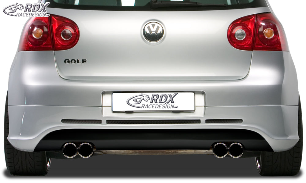 RDX GTI/R-Five rear bumper extension for the VW Golf 5 (not Golf Plus or Variant), tailpipe cut-outs left and right – image 2 of 3