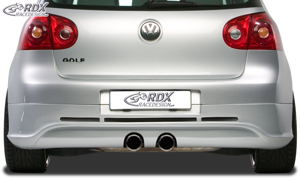RDX GTI/R-Five rear bumper extension for the VW Golf 5 (not Golf Plus or Variant), R32 exhaust cut-out – image 1 of 3