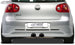 RDX GTI/R-Five rear bumper extension for the VW Golf 5 (not Golf Plus or Variant), R32 exhaust cut-out – image 1 of 3