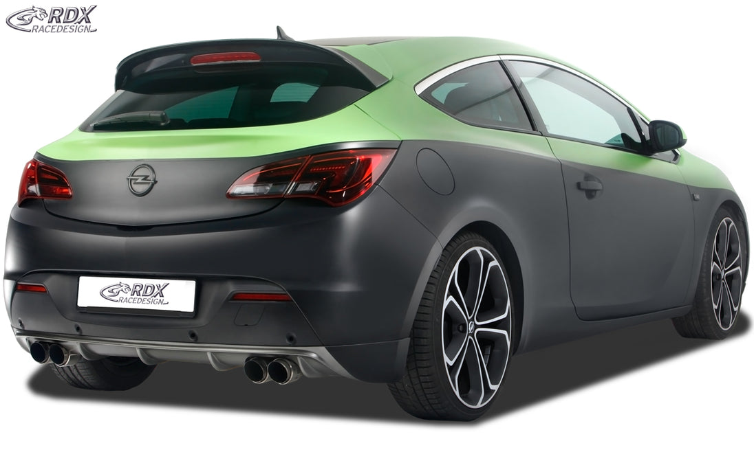 RDX rear bumper extension for the Opel / Vauxhall Astra J GTC (not OPC), for left and right exhausts – image 3 of 5