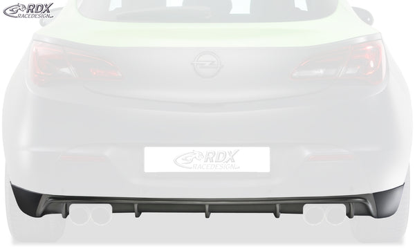 Extensión de paragolpes trasero (difusor) para OPEL / VAUXHALL Astra J GTC (para escapes izquierdo y derecho) - RDX