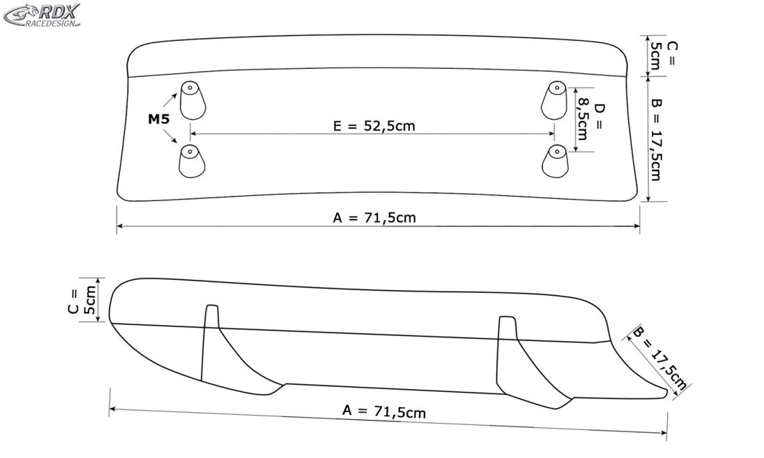 RDX U-Diff XL rear diffuser for the BMW X3 G01 (M Sport and M aerodynamics package) – image 2 of 4