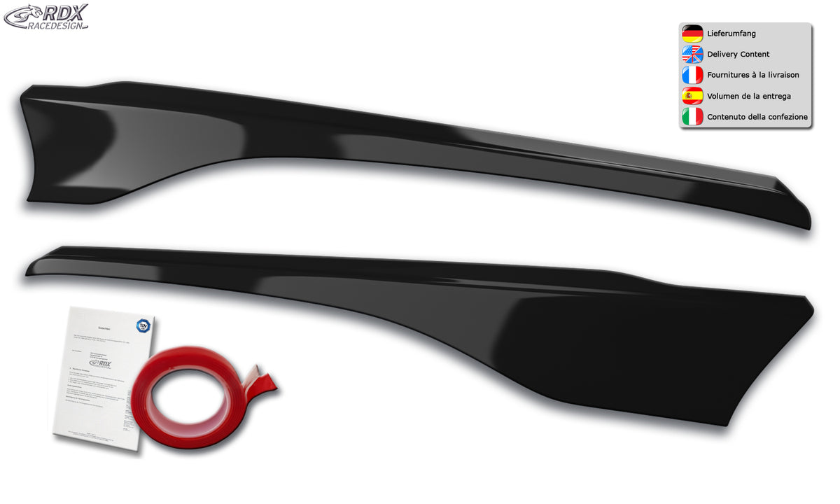 RDX gloss black headlight covers for the Ford Transit Custom and Tourneo Custom (2018+) – image 1 of 1