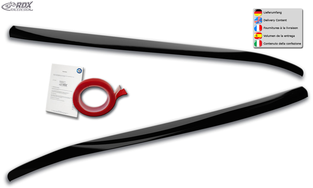 RDX gloss black headlight covers for the Ford Focus 4 DEH (2018+) – image 1 of 1