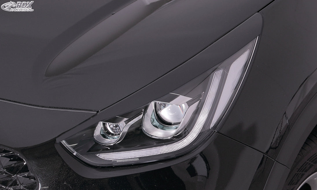 RDX headlight covers for the Kia Niro, e-Niro and Niro Plus DE with LED headlights – image 1 of 2
