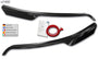 RDX gloss black headlight covers for the Ford Transit (2014+) with silver halogen headlights – image 1 of 2