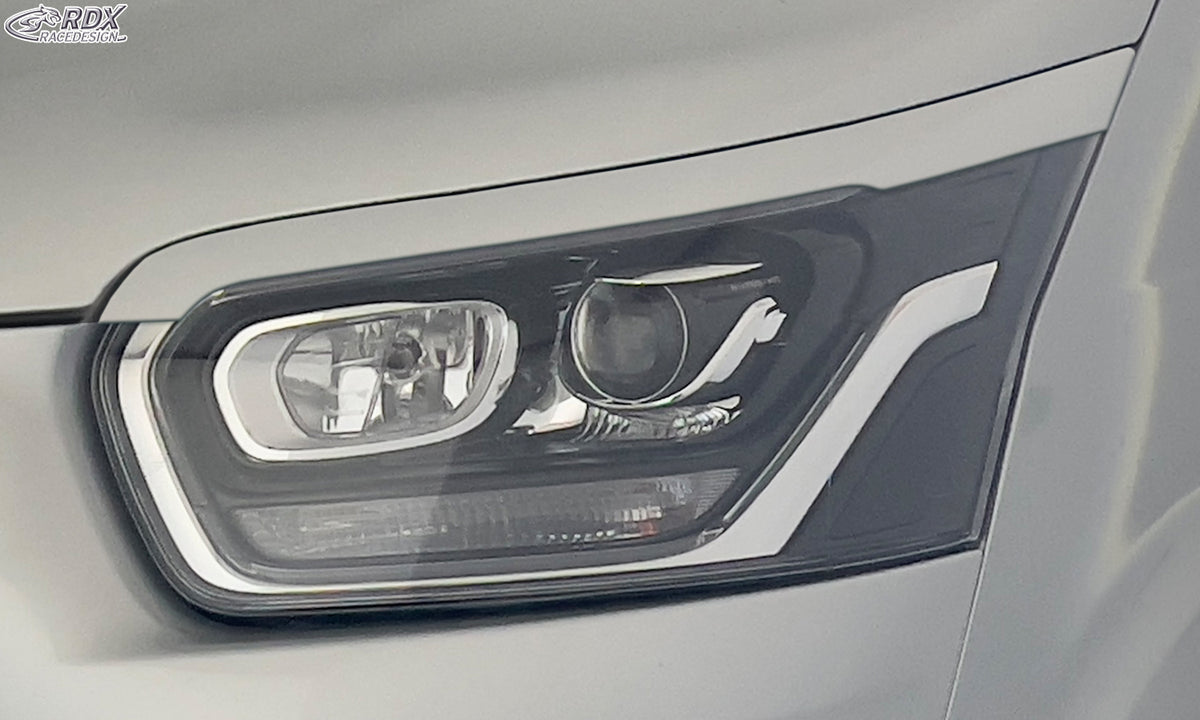 RDX headlight covers for the Ford Transit (2014+) with xenon or black halogen headlights – image 1 of 4