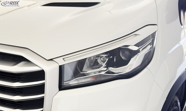 Pestañas de faros para MAXUS DELIVER 9 (2020+) blanco brillo - RDX