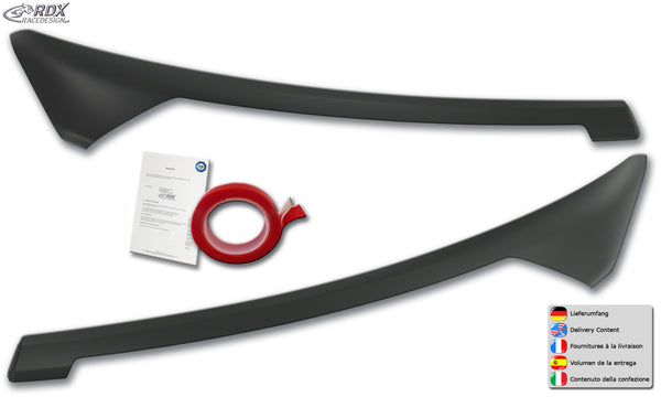 Pestañas de faros para FORD Transit Courier & Tourneo Courier (N1P / N3P | 2024+) con luz diurna LED - RDX