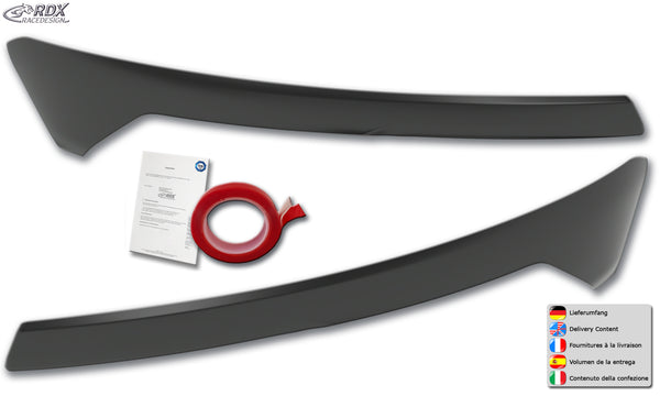 Pestañas de faros para FORD Transit Courier & Tourneo Courier (N1P / N3P | 2024+) sin luz diurna LED - RDX