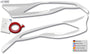 RDX gloss white headlight covers for the Ford Transit Custom and Tourneo Custom (2012–2018) – image 4 of 4