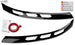 RDX gloss black headlight covers for the VW Transporter, Shuttle and Caravelle (2025+), not with IQ.Light headlights – image 1 of 3