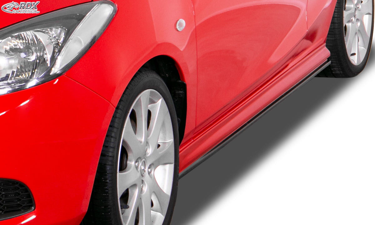 RDX Edition side skirts with lower lip for the Mazda 2 DE (2007–2014) – image 3 of 4