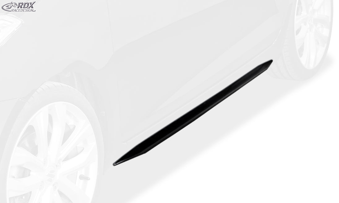 RDX Slim side skirts in gloss black for the Suzuki Swift FZ / NZ (2010–2017) – image 2 of 3