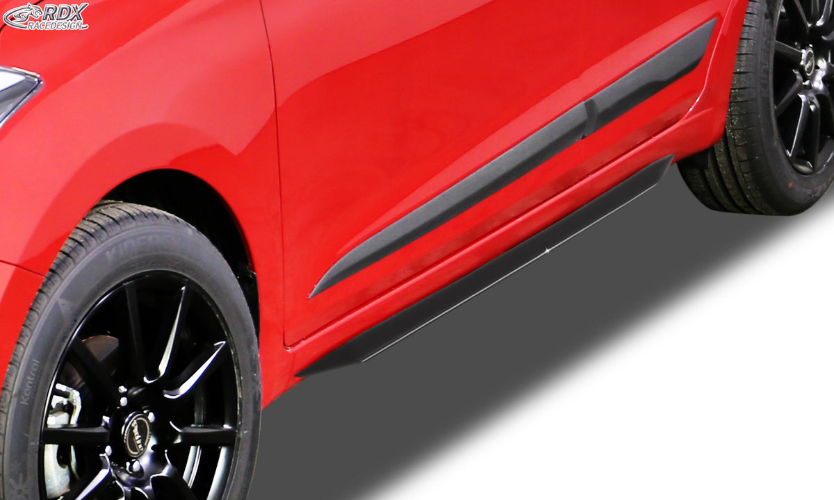 RDX Slim side skirts in gloss black for the Hyundai i20 GB (2014+), incl. 2018 facelift – image 5 of 7