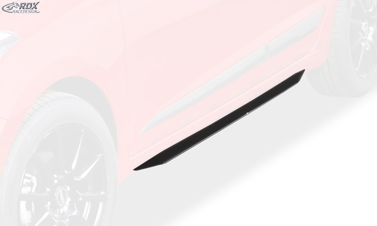 RDX Slim side skirts in gloss black for the Hyundai i20 GB (2014+), incl. 2018 facelift – image 6 of 7