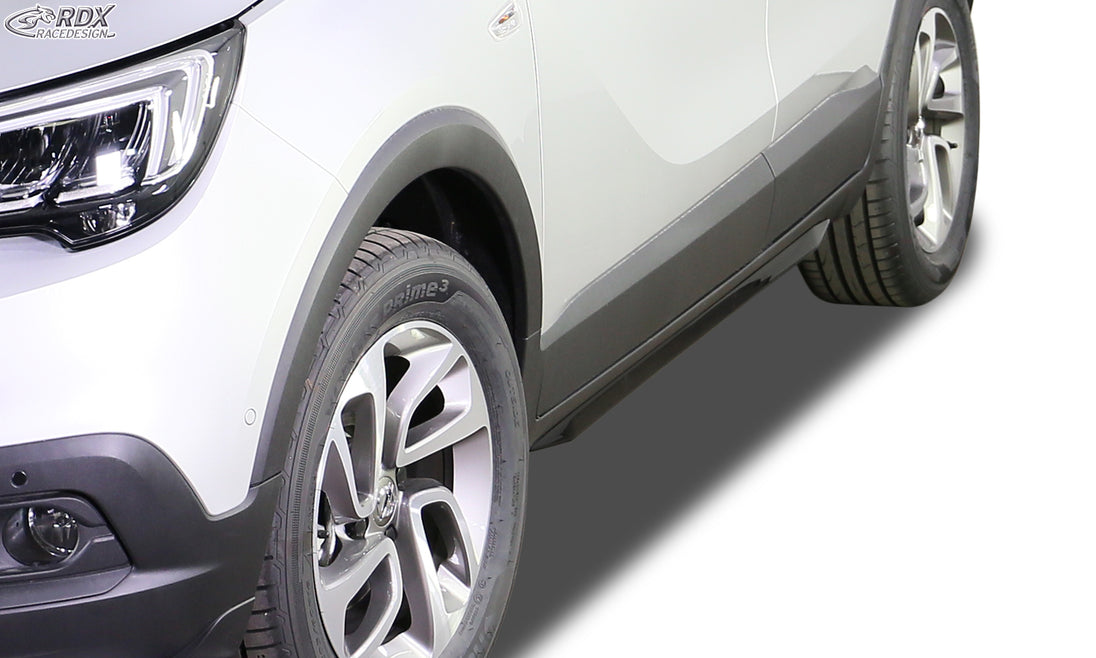 RDX Slim side skirts in gloss black for the Opel / Vauxhall Crossland X – image 3 of 4