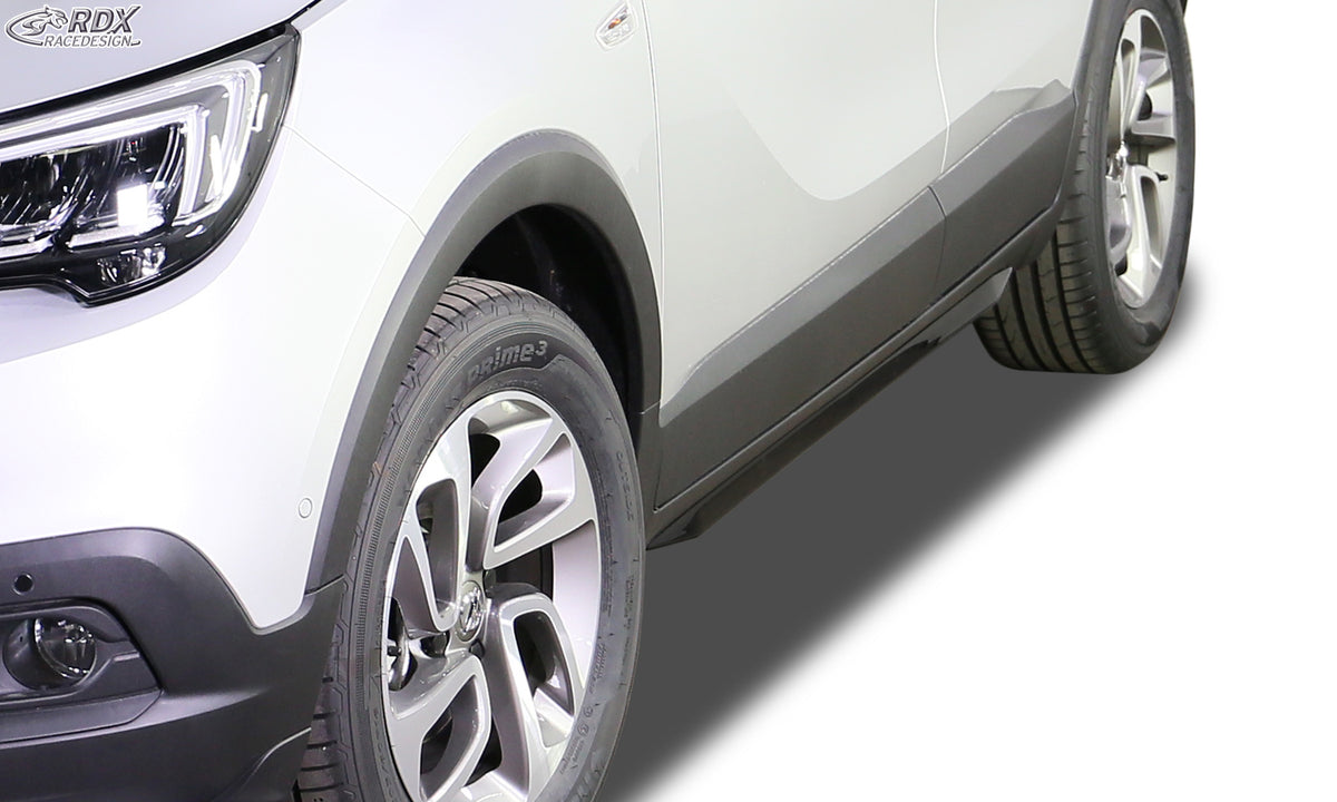 RDX Slim side skirts in gloss black for the Opel / Vauxhall Crossland X – image 3 of 4