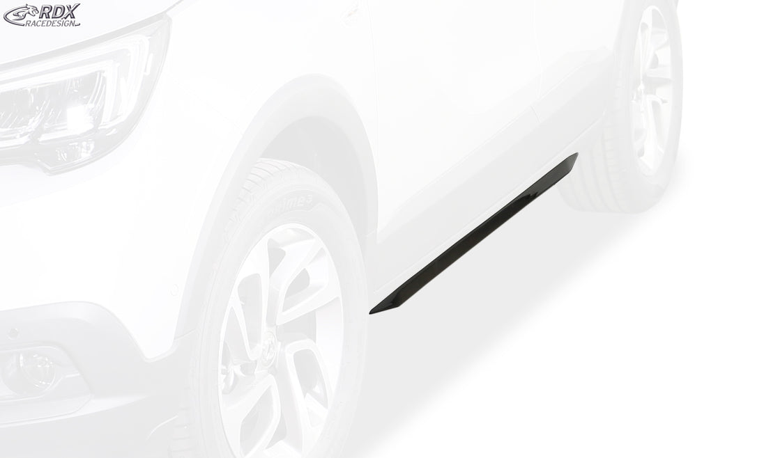 RDX Slim side skirts in gloss black for the Opel / Vauxhall Crossland X – image 4 of 4