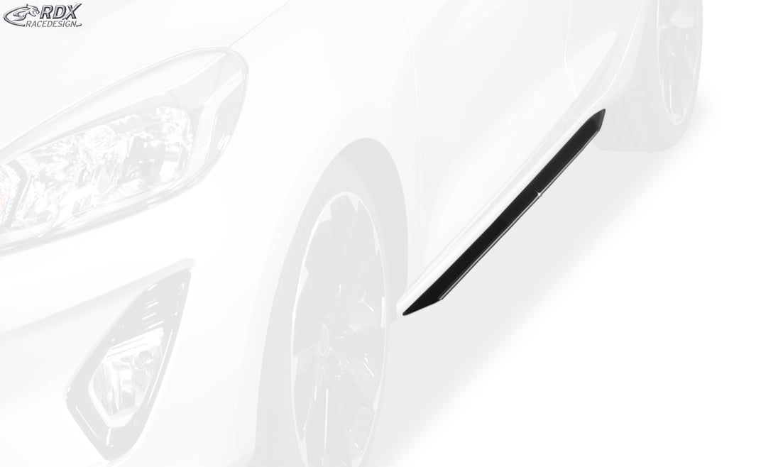 RDX Slim side skirts in gloss black for the Ford Fiesta MK8 JHH – image 3 of 4