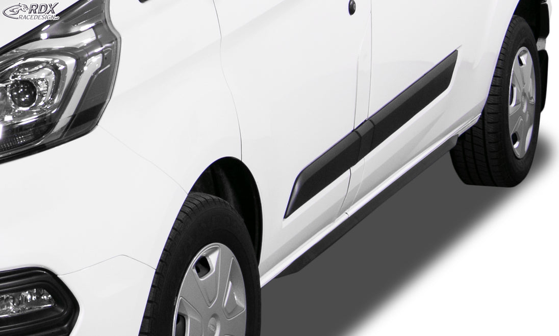 RDX Slim side skirts in gloss black for the Ford Transit Custom and Tourneo Custom MK7 (2014+), incl. 2018 facelift – image 2 of 4
